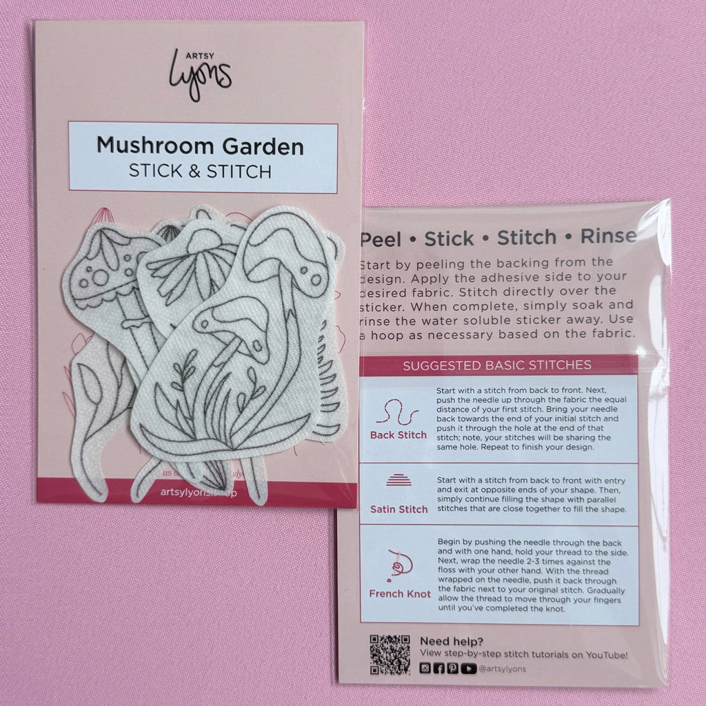 Mushroom Garden Stick & Stitch Set