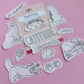 Floral Feline Stick & Stitch Set