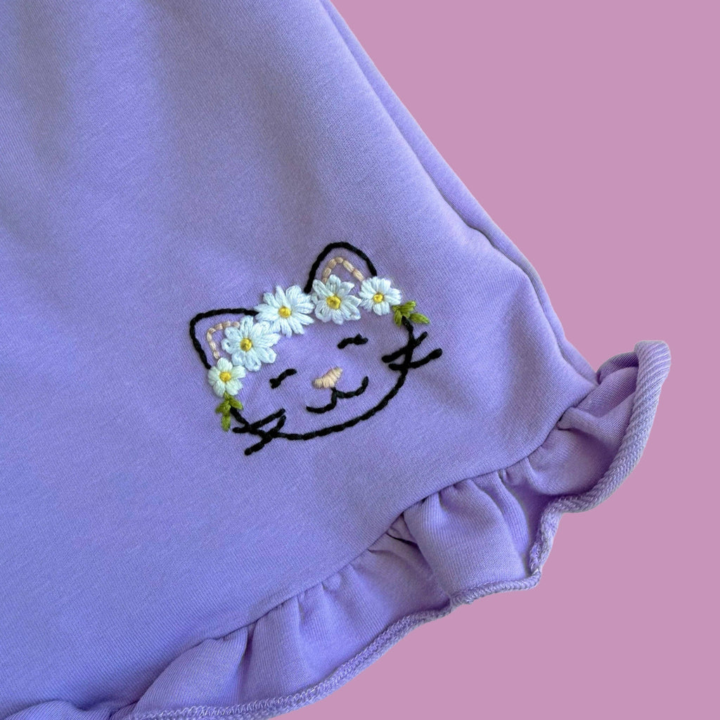 Floral Feline Stick & Stitch Set
