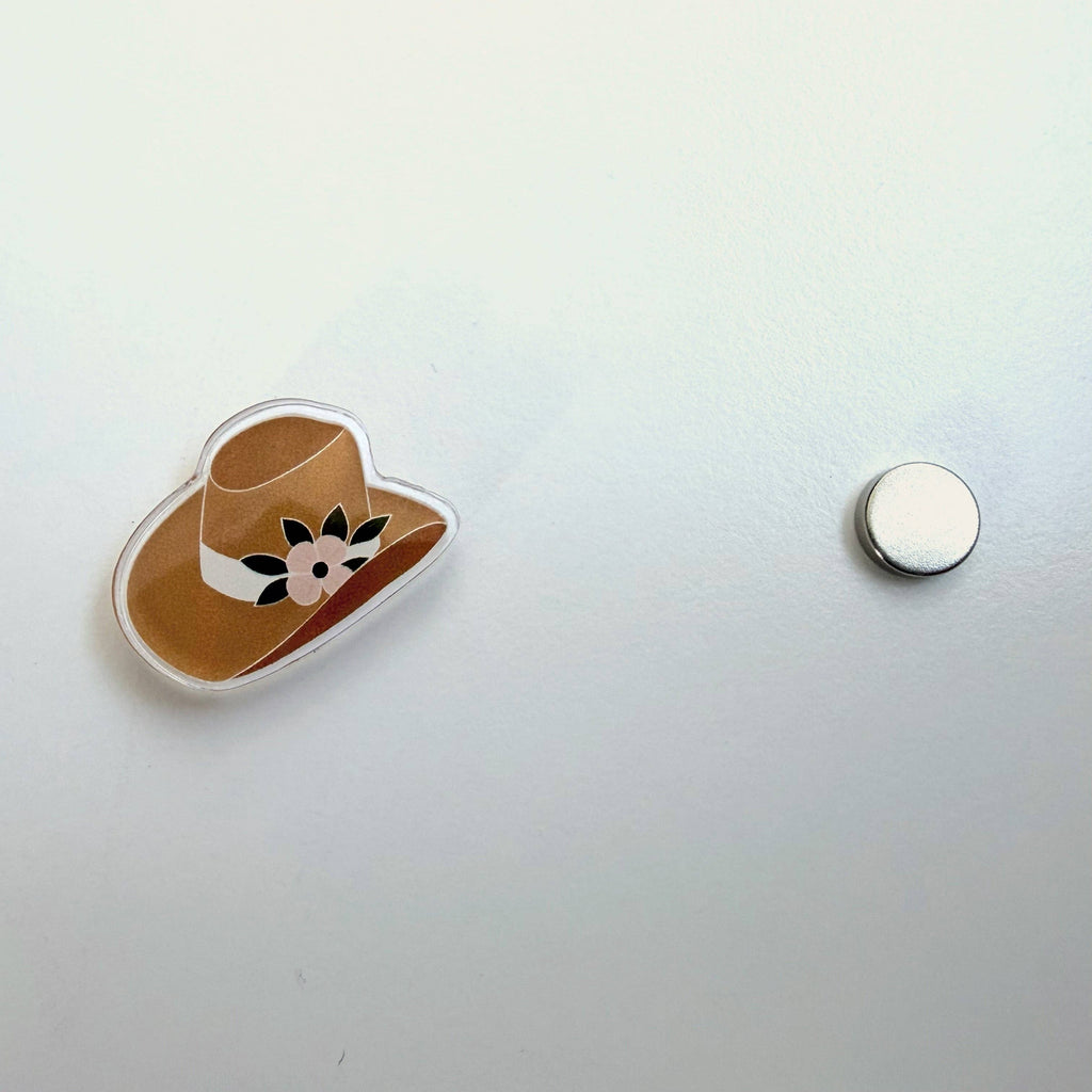 Floral Cowgirl Hat Needle Minder